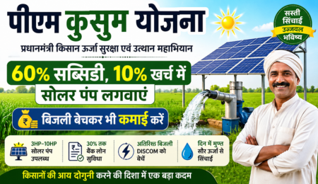 PM Kusum Yojana 2026: 60% Subsidy, Get Solar Pump at 10% Cost & Earn by Selling Electricity